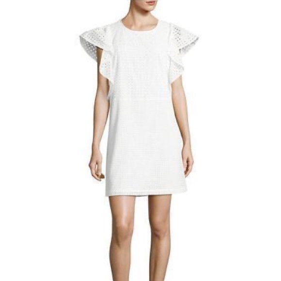 Mika & Gali Dresses & Skirts - 🍐 Mika & Gali Women's Calista White Eyelet dress